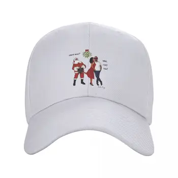 Кой е Дядо коледа? (на прозрачен фон) Бейзболна шапка, новост в шапка, мъжка шапка, дамски шапка.