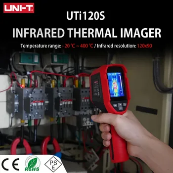 Инфрачервен тепловизор UNIT UTi120S, печатна платка, промишлено тестване на подови тръби с топъл, тестване на оригиналния истински тепловизионной камери