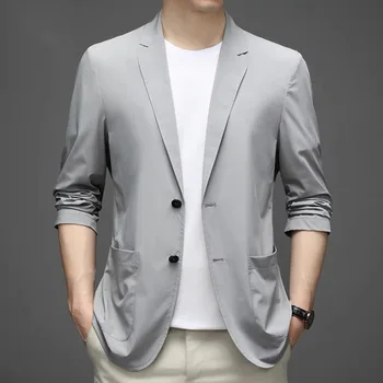 6143-Мъжки есента нов свободен костюм с малък размер, корейската версия на тренда британски стил leisure west jacket