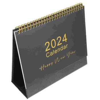 Настолен Календар в 2024 година Офис Декор на Малки Изправени Флип-Мини-Календари Настолни График за Обратно Отброяване