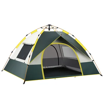 Палатка за нощуване на открито в продължение на 2-3 човека, Напълно автоматична палатка быстрораскрывающаяся солнцезащитная водоустойчив палатка за оцеляване в кампаниите