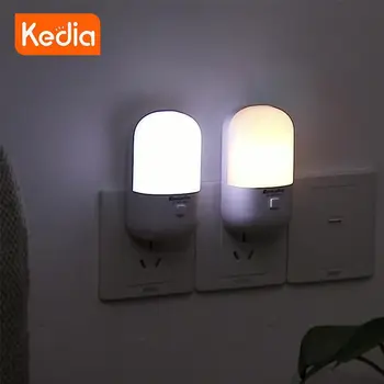 Led нощна светлина 3 W енергоспестяващ нощна лампа, plug към електрическата мрежа за захранване на светодиоди, монтиран на стената лека нощ за спалня, нощни лампа, нощна светлина