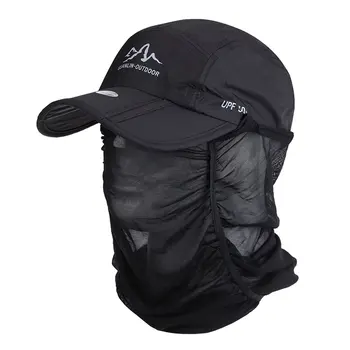 Быстросохнущий спорт на открито Туризъм Шапка с козирка UV-защитна шапка за лицето и шията Риболов Солнцезащитная шапка Външна защитна Uv-шапка