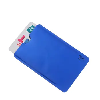 5шт Алуминиев Държач за карти със защита от Rfid Заключване NFC Заключване четец ID Карта на Притежател на банкова карта Защитен Метален Калъф за кредитни карти