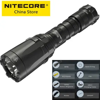 Продава се Nitecore SRT6i 2100Lm USB Акумулаторна батерия с капацитет 5000 mah 21700, готови за стробоскопированию Водоустойчив смарт пръстен, тактически фенер на открито