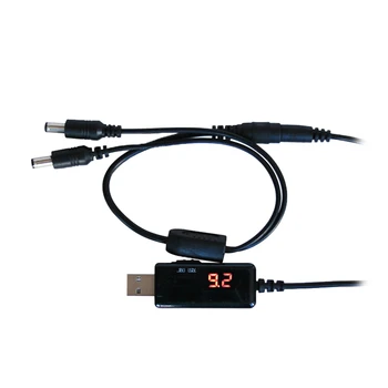 USB-Голяма Кабел С Увеличение 5 До 9 В 12 Преобразувател на Постоянно Напрежение 1A в повишаващ Трансформатор на Напрежение и Регулатор на Мощност на Постоянен Ток С Ключа И Led V