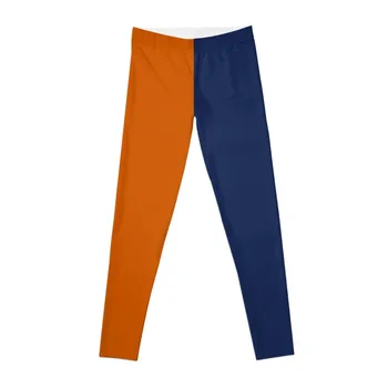Половината Оранжево, наполовина сини Гамаши Дамски чорапогащи, спортни панталони Женски Гамаши