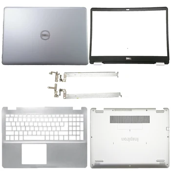Новата LCD задната част на Кутията на Лаптопа/Преден Панел/LCD Панти/Поставка За ръце/Отдолу на Капака на Корпуса За Dell Inspiron 15 5000 5584 0JX9NR 0GYCJR Сребрист