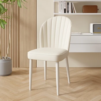 Бели красиви трапезни столове Модерна луксозна кухня скандинавските трапезни столове Европейската метални мебели за дома Sillas De Comedor