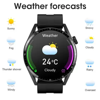 2023 Мъжки смарт часовници Android GT3 с 1,5-инчов дисплей, Bluetooth-предизвикателство, водоустойчив смарт часовници IP68 за мъже, Huawei, Xiaomi Iphone