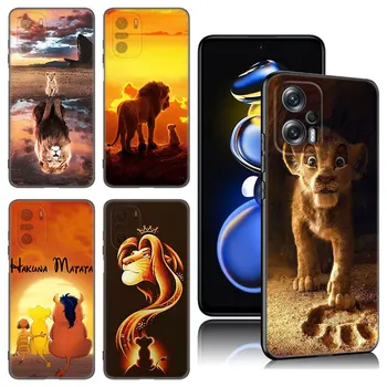 Калъф за мобилен телефон The Lion King За Xiaomi POCO X3 X4 NFC F5 M2 M3 M4 M6 X5 Pro F3 F4 GT 5G C31 C55 M5S Черен Силиконов Калъф