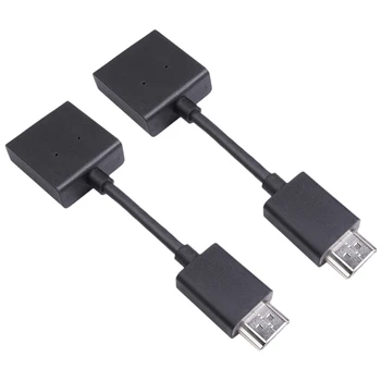 Въртящ се адаптер HDMIMale-To-Female HDMI Extension с позлатените на Датчиците, Подходящ за Google Chrome Cast, Roku Stick