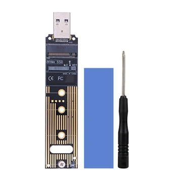M. 2 NVME SSD КЪМ USB 3,1 Адаптер PCI-E ДО USB 3,0 A Конвертор на карти, 10gb/USB3.1 Gen 2 За М. 2 NVME 2242 2260 2280