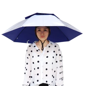 Сгъваем чадър за риболов, шапки, шапка-чадър, Двуслойни слънцезащитен крем със защита от ултравиолетови лъчи, шапки за чадъри, Риболовни инструменти