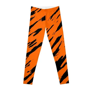 Бенгалски тигри принт, оранжево-черни гамаши с домашен любимец фигура, женски гамаши, панталони, гамаши за фитнес, спортни панталони