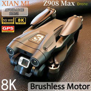 За Xiao Mi Z908 Max Drone С Бесщеточным Мотор 8K GPS Професионална въздушна фотография във формат Dual HD FPV Квадрокоптер За Заобикаляне на препятствия