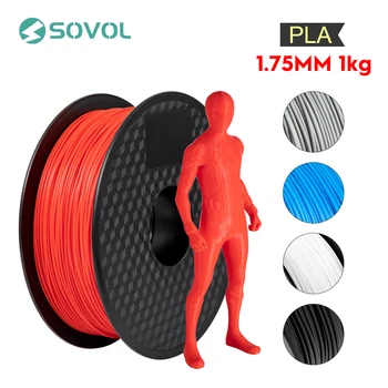 1 кг/ролка Sovol 3D Принтер PLA Нишка на Спиралата 1,75 мм Висококачествен Материал Дръжки За 3D Печат, 5 Цвята За Всички 3D Принтери и 3D Дръжки
