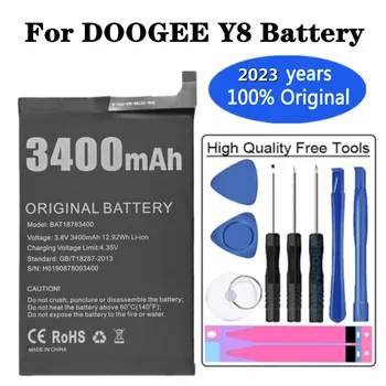 2023 Година Нова Оригинална Батерия За Телефон с Капацитет 3400 mah За Doogee Y8 BAT18783400 Резервни Батерии Bateria 
