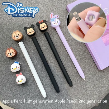 Disney Mickey Minnie Калъф за Apple Молив 1 2 Новият Сладък Cartoony Силикагелевый Мек Калъф Износоустойчива Анти-капка, Защита От надраскване, Подарък