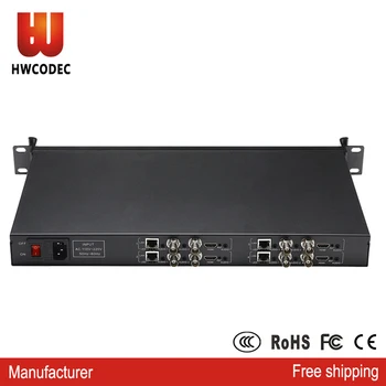 H5412B 4-канален HDMI-энкодер 8-канален CVBS IPTV-энкодер H. 264 Подкрепа RTSP RTMP RTP за YouTube, Facebook