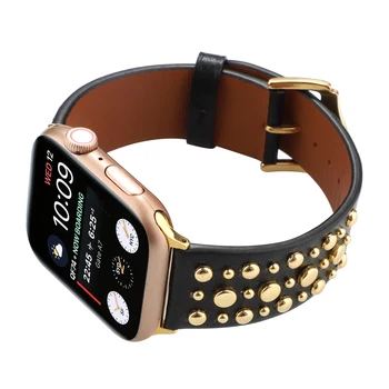 Луксозна каишка за Apple watch band 40 мм 41 мм 44 мм 45 мм Аксессуарный гривна с нитове каишка за часовник 8Ultra 49 мм