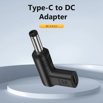 12V Type C Към Конектора Dc Адаптер За Зареждане на PVC 5шт Type C USB-C КЪМ Адаптер на Захранване Dc Универсален Многофункционален за Лаптопи