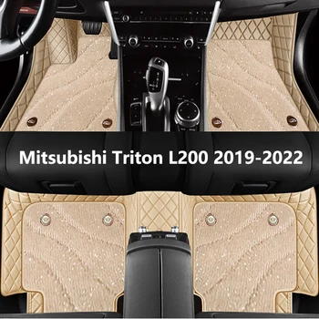 Обичай Автомобилни Стелки За Mitsubishi Triton L200 2019 2020 2022 Качествени Автоаксесоари Защитник на Интериора Килим За Краката