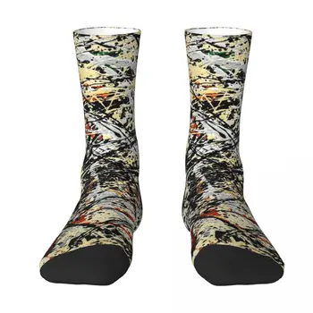 Номер на 32-Чорапи Jackson Pollock, коледни чорапи, Комплект от чорапи, дизайнерски марка, Мъжки Чорапи, Дамски чорапи