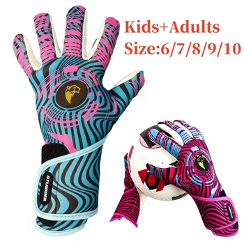 Вратарские ръкавици за деца и възрастни, мини вратарские ръкавици с латекс дръжка Професионална футболна защита на Футболни мъжки, дамски ръкавици за мача