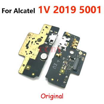За Alcatel 1V 2019 5001 5001D 5001A USB Докинг станция За зареждане и Гъвкав Кабел USB Зарядно Устройство за Докинг Конектор Такса Гъвкав Микрофон