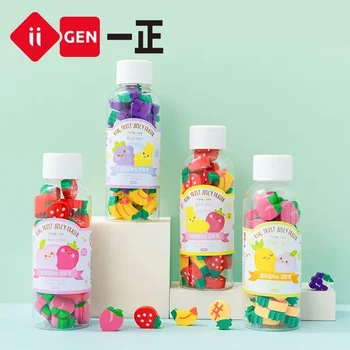 Нова дъвка за бутилки от под плодови напитки за деца, гумени учебни материали под формата на плодове Kawaii, на любимите си ученици