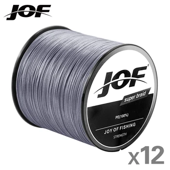 JOF 12 Нишки PE Ракита тел Multifilament, внос от Япония, Тъканно полиетиленово риболов линия за улов на шаран, тел 1.0-8.0#