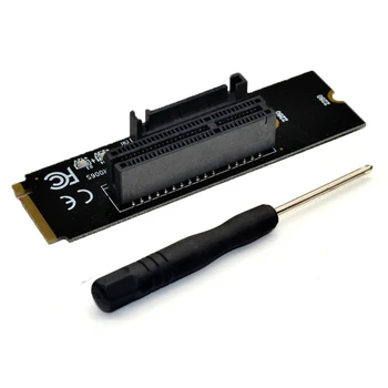M. 2 (NGFF) SSD към Адаптер PCI-E Express 4X M. 2 Key M Странично Card M. 2 NGFF Странично Карта за майнинга Биткоинов
