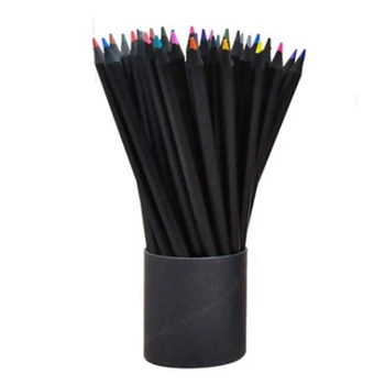36 бр. Цветни моливи за рисуване, комплект разтворими във вода моливи на маслена основа, без восък, за деца и възрастни, за рисуване на скици