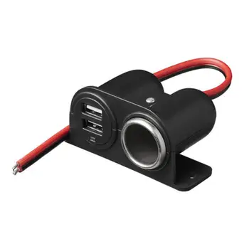 Многопортовое Зарядно за Кола С два USB-порта 3.1 A устройства За постоянен ток 5 е идеален За пътувания път И къмпинг, Авто Запалката Plu L0A1