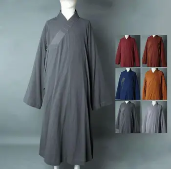 Унисекс Лятна висококачествено облекло от памук и лен за медитация, дзен-лай, униформи, халат на буда, костюми будистки шаолиньского монах кунг-фу