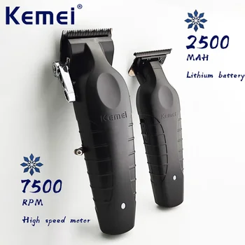 Kemei KM-2296 2299 Професионална Маслена Машина За Подстригване На Коса На Главата, Мъжки Машина За Подстригване, Мъжки Електрическа Машинка за подстригване с Поставка За Зарядно Устройство