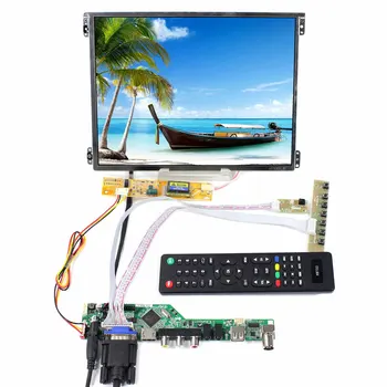 10,4-инчов 1024 x 768, LCD екран HT10X21-311 с HD VGA MI AV, USB RF LCD платка контролер T. V56.03