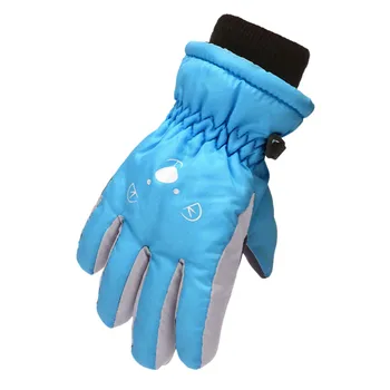 Зимни ръкавици За деца, момчета и момичета, каране на ролкови кънки, Сноуборд, Ветроупорен Топли Ски ръкавици, Ветроупорен Трайни Ски ръкавици с принтом