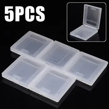 5x Прозрачни пластмасови калъфи за игрални карти, Прахоустойчив калъф за касета, Прозрачна Защитна кутия
