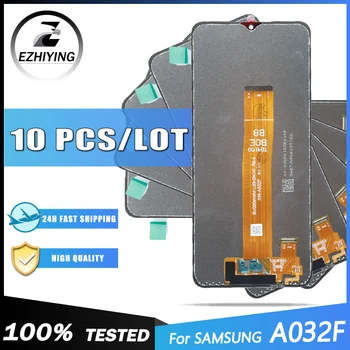 10 бр./Lot 100% Тествани LCD дисплей За Samsung Galaxy A03 A032 LCD дисплей A032F A032F/DS Подмяна на стъклен сензорен екран Дигитайзером