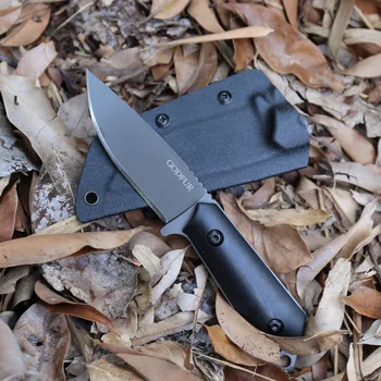 Outdoor BM01 Swiss Survival Tactical Остър Фиксиран нож за къмпинг, Лов Плодове Многофункционални EDC Инструменти Ножове с Титанов повърхност