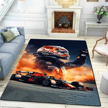 Формула 1 F1 racing competition килимче за йога с нескользящим принтом HD килим Голям Мат Подложки за Хола Удобен Мек Пол Спални