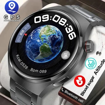 2023 Новите смарт часовници мъжки GT4 Pro 360* 360 HD Екран сърдечната Честота Bluetooth предизвикателство IP68 Водоустойчив NFC смарт часовници за Huawei, Xiaomi