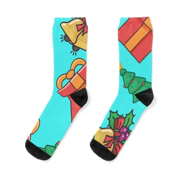Коледни чорапи с бесшовным модел, детски чорапи, коледни подаръци чорапи, Мъжки и Женски
