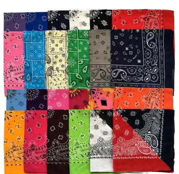 600 бр./лот, цветни кърпи в стил хип-хоп, мъжки/женски забрадка, Шалове, многоцветен шал/кърпи с пейсли, 40 цвята по избор