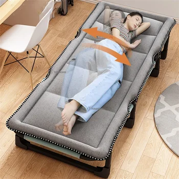Модерна Сгъваема Легло с Матрак Офис Общ Обедната Почивка на Легло За Възрастен Проста Съпътстваща Легло Спестяване на пространство В Спалнята Малки Легла Z
