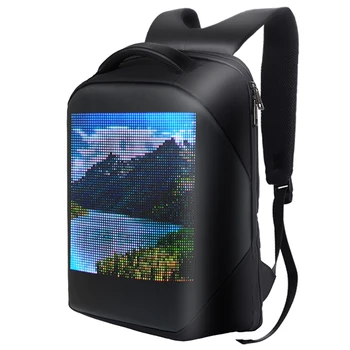 Раница на рамо с led пълноцветен екран, раница за лаптоп, водоустойчива чанта на рамото за активна почивка, пътуване