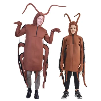 Възрастен Забавен костюм Хлебарка на Хелоуин, Детски костюми за Cosplay, насекоми, Карнавал, Великден, Пурим, костюмиран