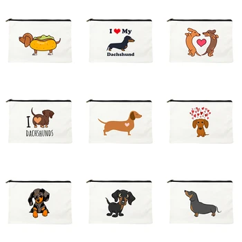 Косметичка с шарките на Анимационни Кучета, Преносима чанта за съхранение на тоалетни принадлежности, Госпожа Клатч 